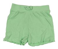 Svetlozelené rebrované kraťasy Primark
