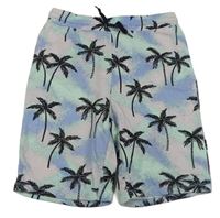 Barevné vzorované teplákové kraťasy s palmami H&M