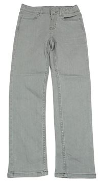 Světlešedé slim fit rifle H&M