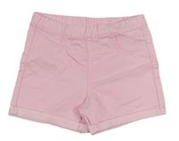Světlerůžové elastické riflové kraťasy H&M