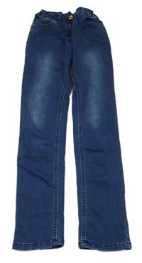 Tmavomodré teplákové rifle Yigga