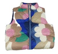 Barevná kytičkovaná šusťáková zateplená vesta M&S