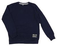 Tmavomodrá rebrovaná mikina Y.F.K.