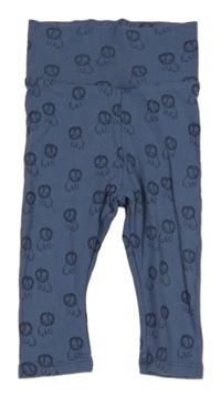 Tmavomodré tepláky se lvy H&M