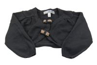 Tmavosivé svetrové bolerko s malšičkami