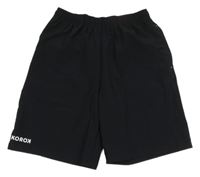 Černé šusťákové funkční kraťasy Decathlon 