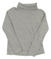 Sivé melírované tričko s rolákom Young idols