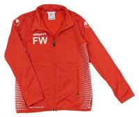 Červená prepínaci športová mikina s potlačou Uhlsport