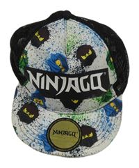 Bílo-černá kšiltovka s potiskem Lego Ninjago H&M vel. 3-7 let 