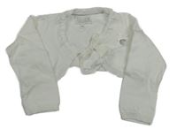 Biele svetrové bolerko