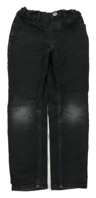 Čierne skinny rifle s ošoupáním H&M