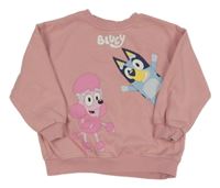 Svetloružová oversize mikina s Bluey H&M