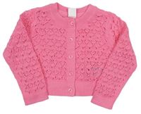 Ružový ažurový prepínaci crop sveter GAP