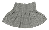 Čierno-biela kockovaná vzorovaná sukňa H&M