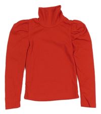 Červený žebrovaný rolák