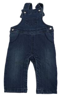 Tmavomodré teplákové rifľové na traké nohavice POCOPIANO