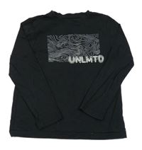 Čierne tričko s nápisom a vzorom George