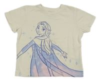 Smotanové crop tričko s Elsou H&M