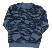 Modrá army prešívaná mikina F&F