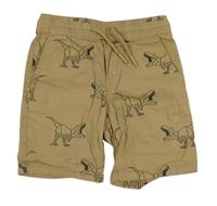 Piesková é plátenné kraťasy s dinosaurami zn. Primark