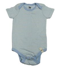 Modro-bílé pruhované body