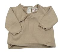 Béžový zavinovací svetr H&M