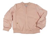Růžová šusťáková zateplená bunda Mothercare
