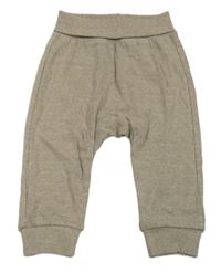 Hnědé melírované lehké tepláky H&M