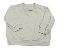 Svetlosivá melírovaná mikina H&M