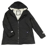 Černá nepromokavá zateplená parka s kapucí M&S