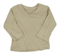 Béžové žebrované triko Matalan