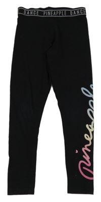 Černé legíny s nápisem Pineapple