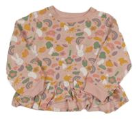 Ružová mikina s obrázkami Mothercare