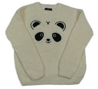 Smotanový sveter s pandou C&A
