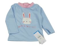 Nové - Světlemodré UV triko s králíkem George