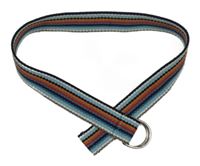 Modro-farebný pruhovaný opasok