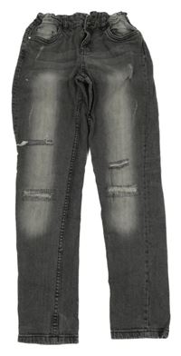 Tmavošedé rifle s prošoupáním Y.F.K.