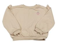 Svetloružová mikina s jahodou a volánikmi M&S