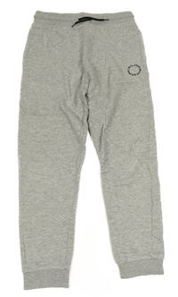 Šedé melírované tepláky s nápisem George