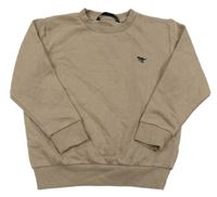 Hnedá mikina s výšivkou Next