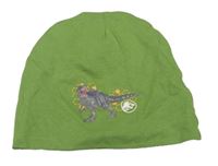 Zelená bavlnená čapica s Jurským světem