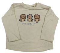 Svetlobéžové tričko s lvy Next