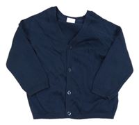 Tmavomodrý propínací lehký svetr Next