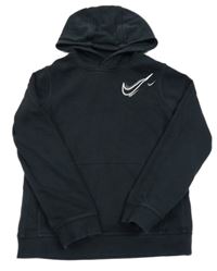 Čierna mikina s logom a kapucňou Nike