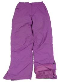 Fialové šusťákové funkční oteplovačky 