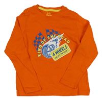 Oranžové tričko s potlačou Lupilu