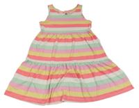 Farebné pruhované šaty F&F