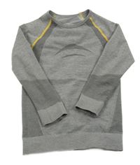 Sivé melírované thermo tričko