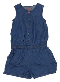 Modrý kraťasový overal riflového vzhledu Tchibo