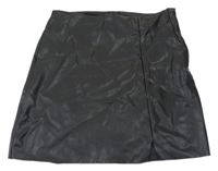 Čierna koženková sukňa H&M